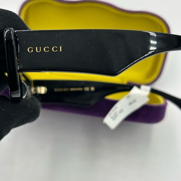 Men's Gucci acetate square sunglasses made in Italy - Picture 7 of 9